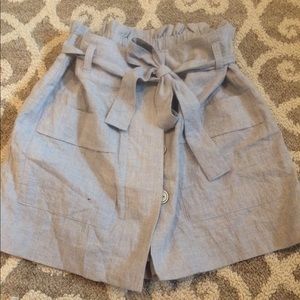 Paper bag Style - Tie Waist Skort